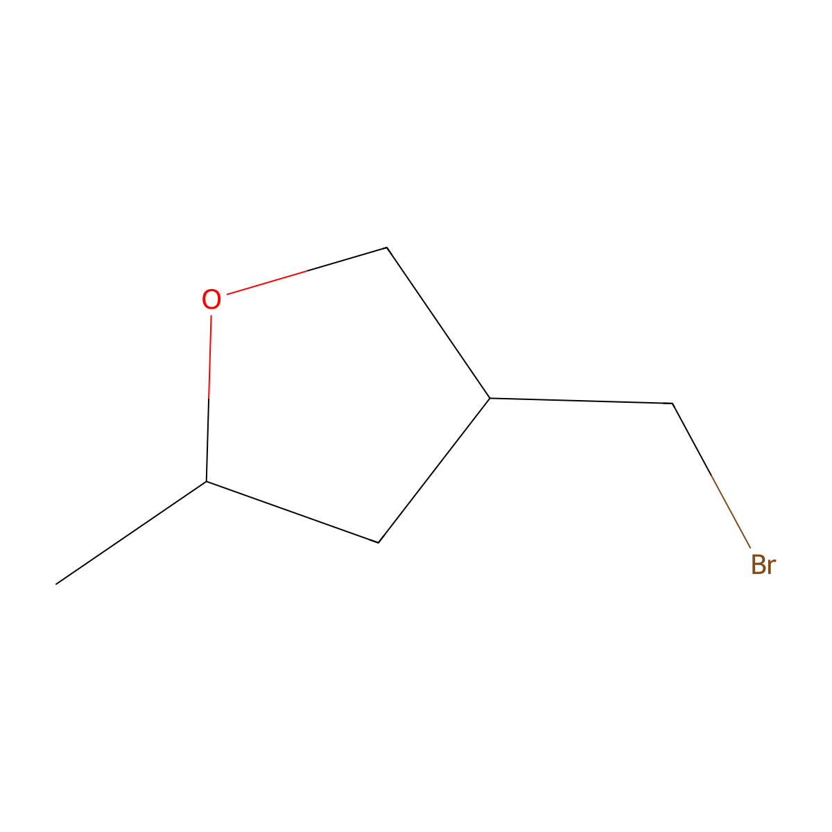 4-(Bromomethyl)-2-methyloxolane molecular structure, CAS 1600581-69-8