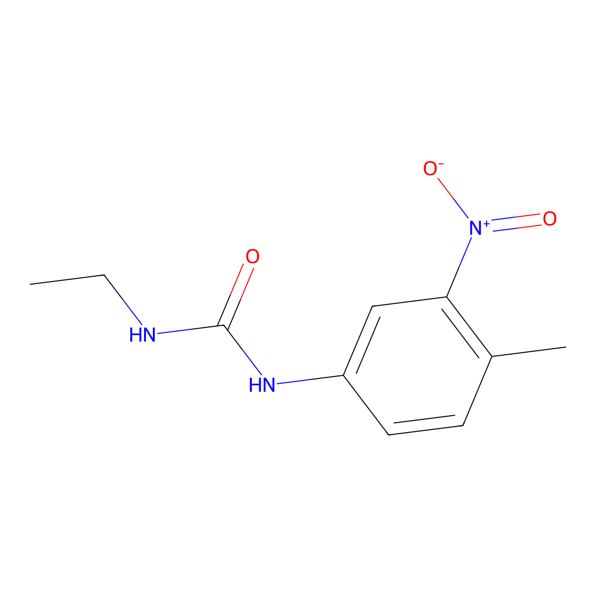 3-Ethyl-1-(4-methyl-3-nitrophenyl)urea molecular structure, CAS 1600601-53-3
