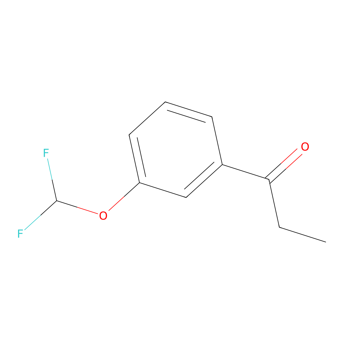 1-(3-(Difluoromethoxy)phenyl)propan-1-one molecular structure, CAS 1600623-75-3