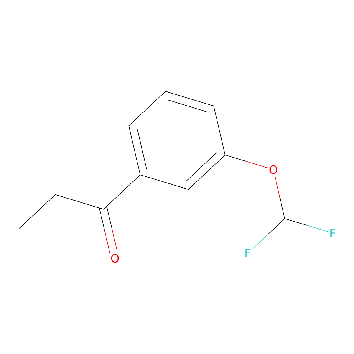 1-(3-(Difluoromethoxy)phenyl)propan-1-one molecular structure, CAS 1600623-75-3