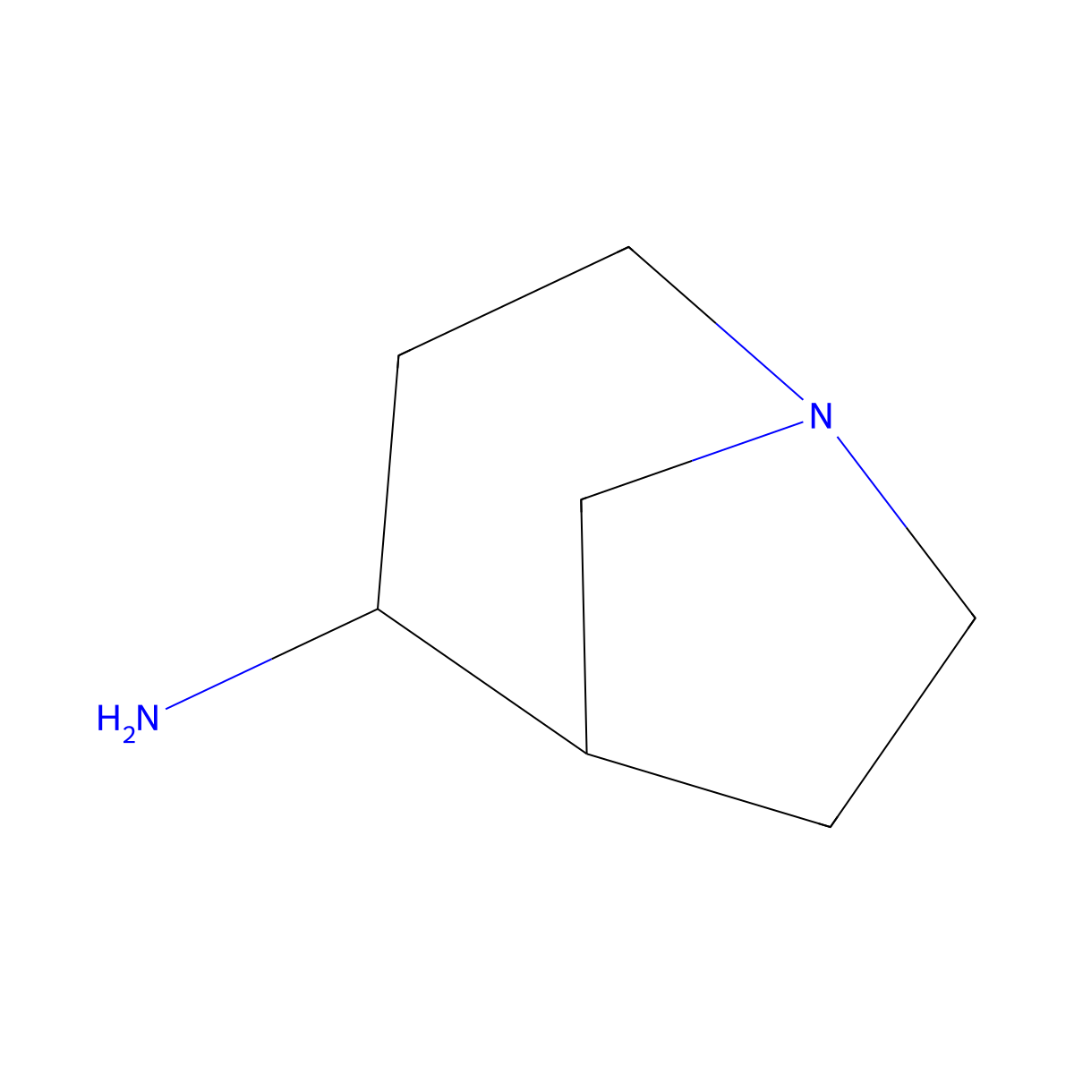 1-Azabicyclo[3.2.1]octan-4-amine molecular structure, CAS 1600817-42-2