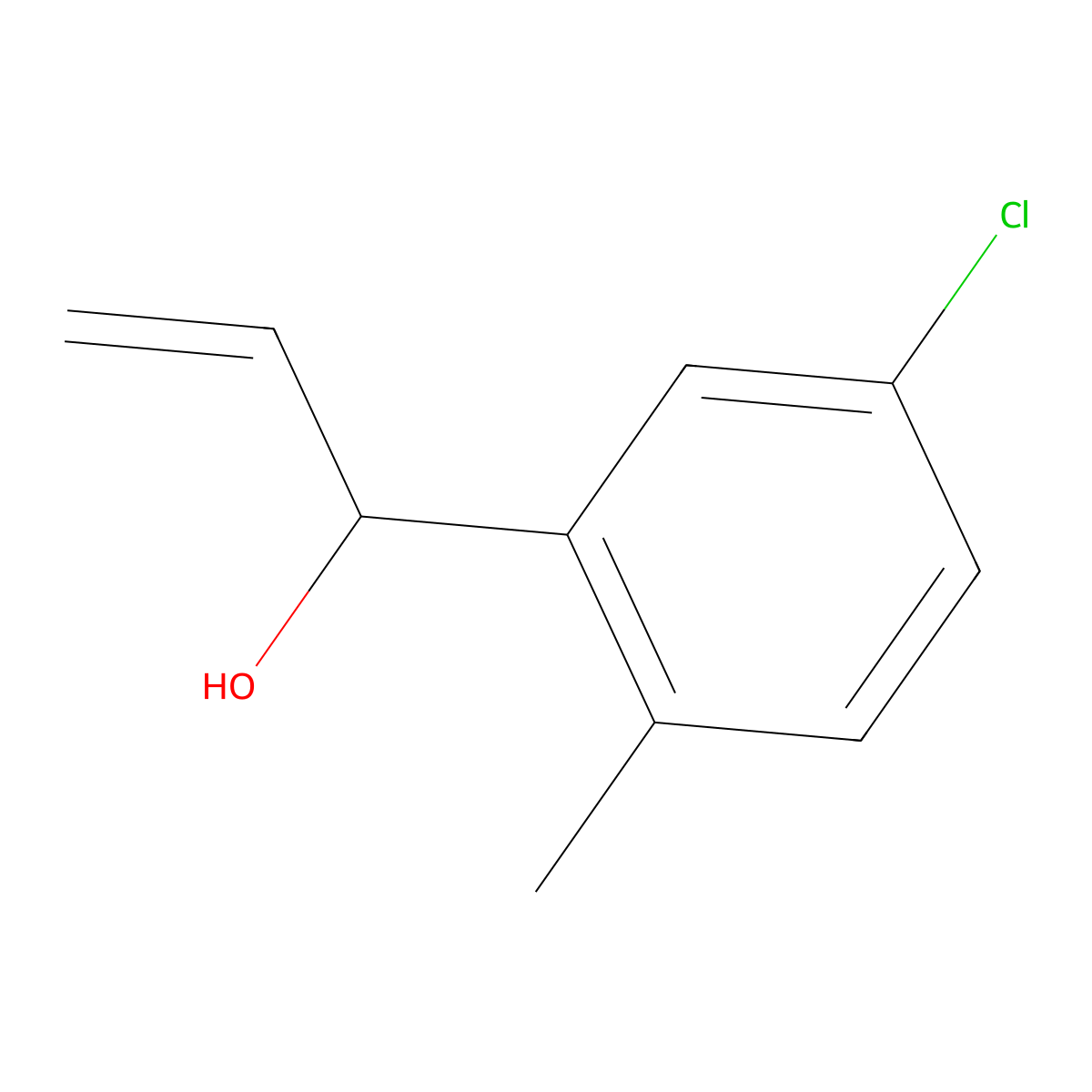 5-Chloro-alpha-ethenyl-2-methylbenZenemethanol molecular structure, CAS 1600878-05-4