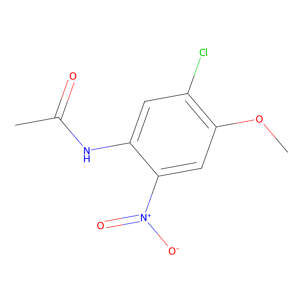 5'-Chloro-4'-methoxy-2'-nitroacetanilide molecular structure, CAS 160088-53-9