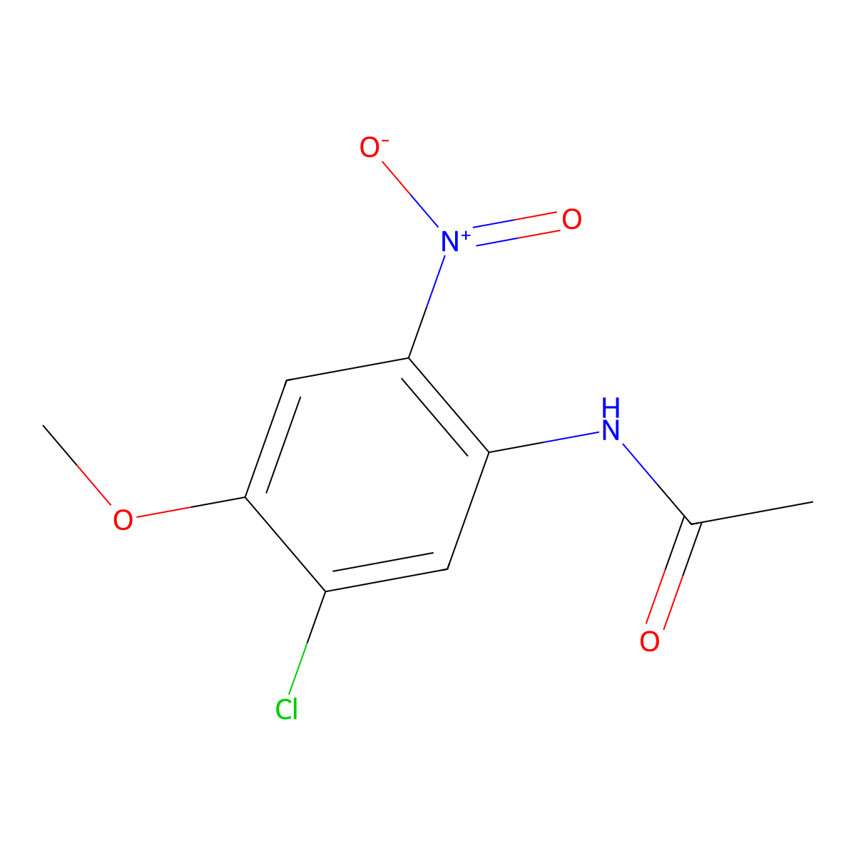 5'-Chloro-4'-methoxy-2'-nitroacetanilide molecular structure, CAS 160088-53-9