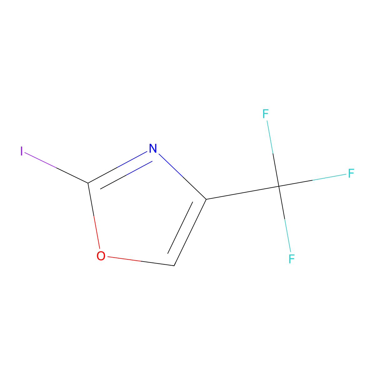 2-Iodo-4-(trifluoromethyl)oxazole molecular structure, CAS 1600887-91-9