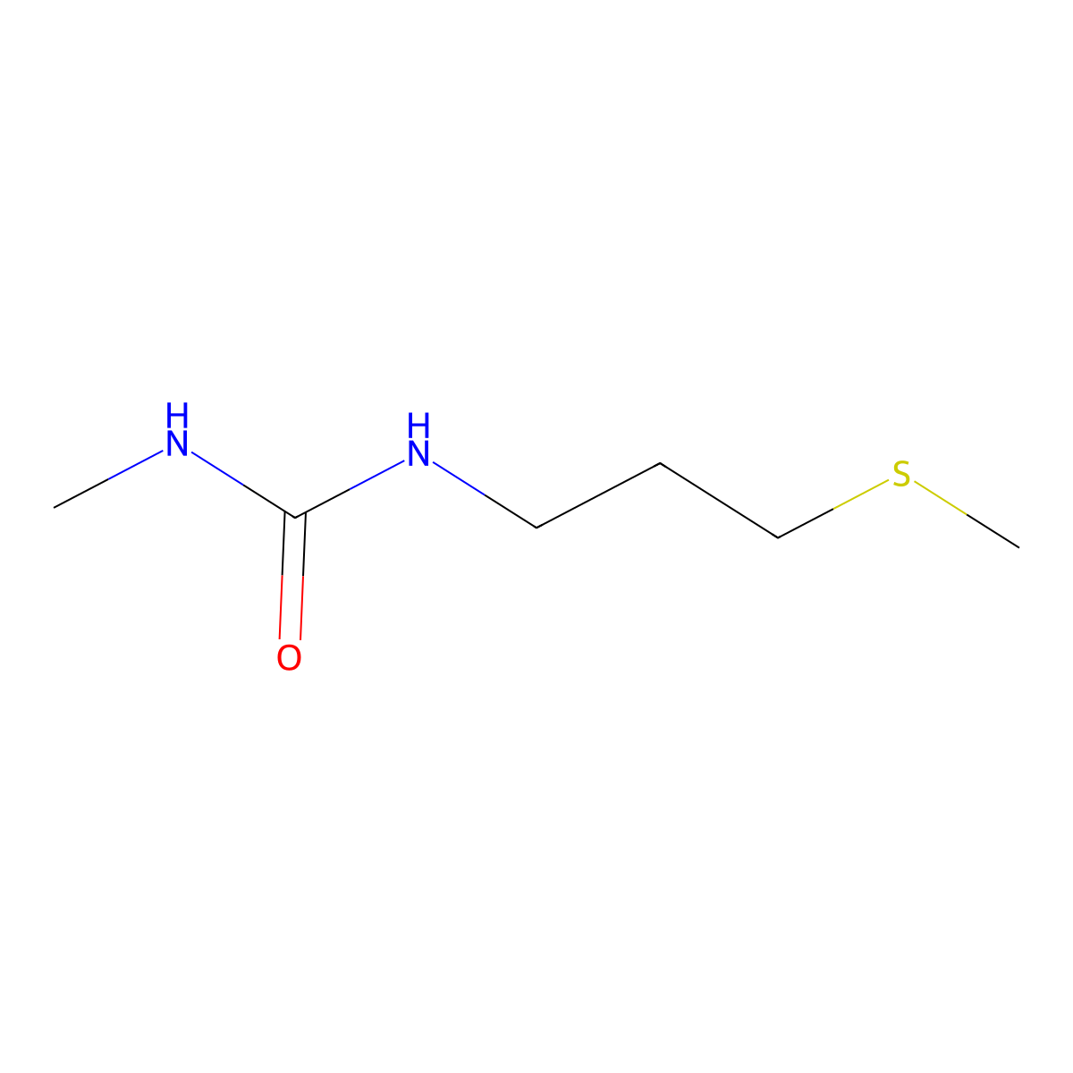 1-Methyl-3-(3-(methylsulfanyl)propyl)urea molecular structure, CAS 1600901-60-7