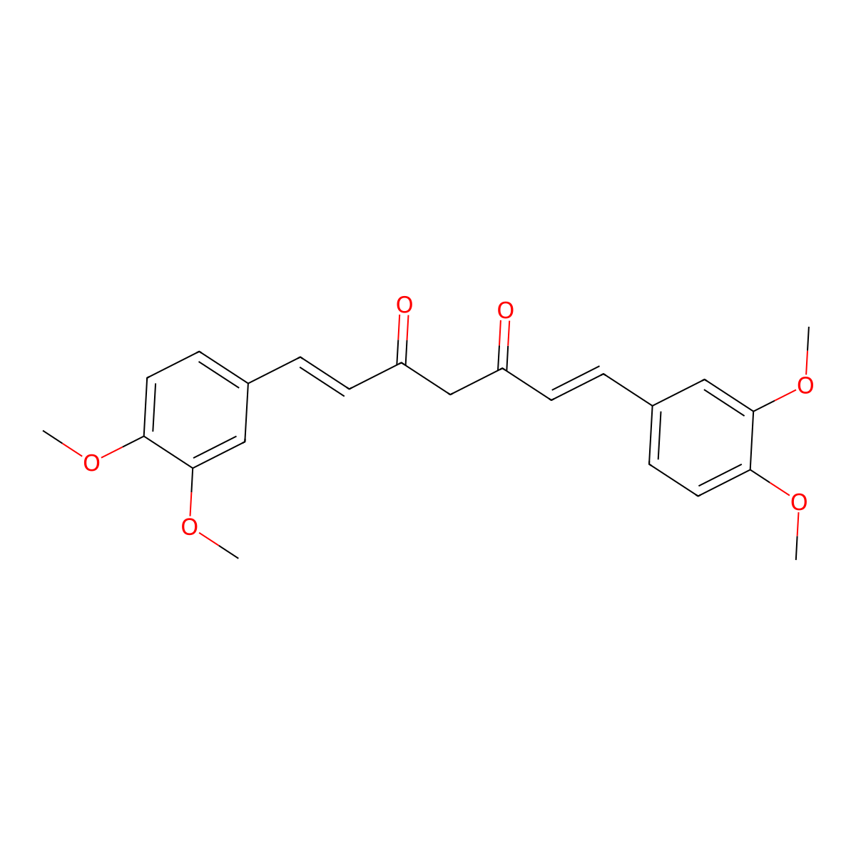 Dimethoxycurcumin molecular structure, CAS 160096-59-3