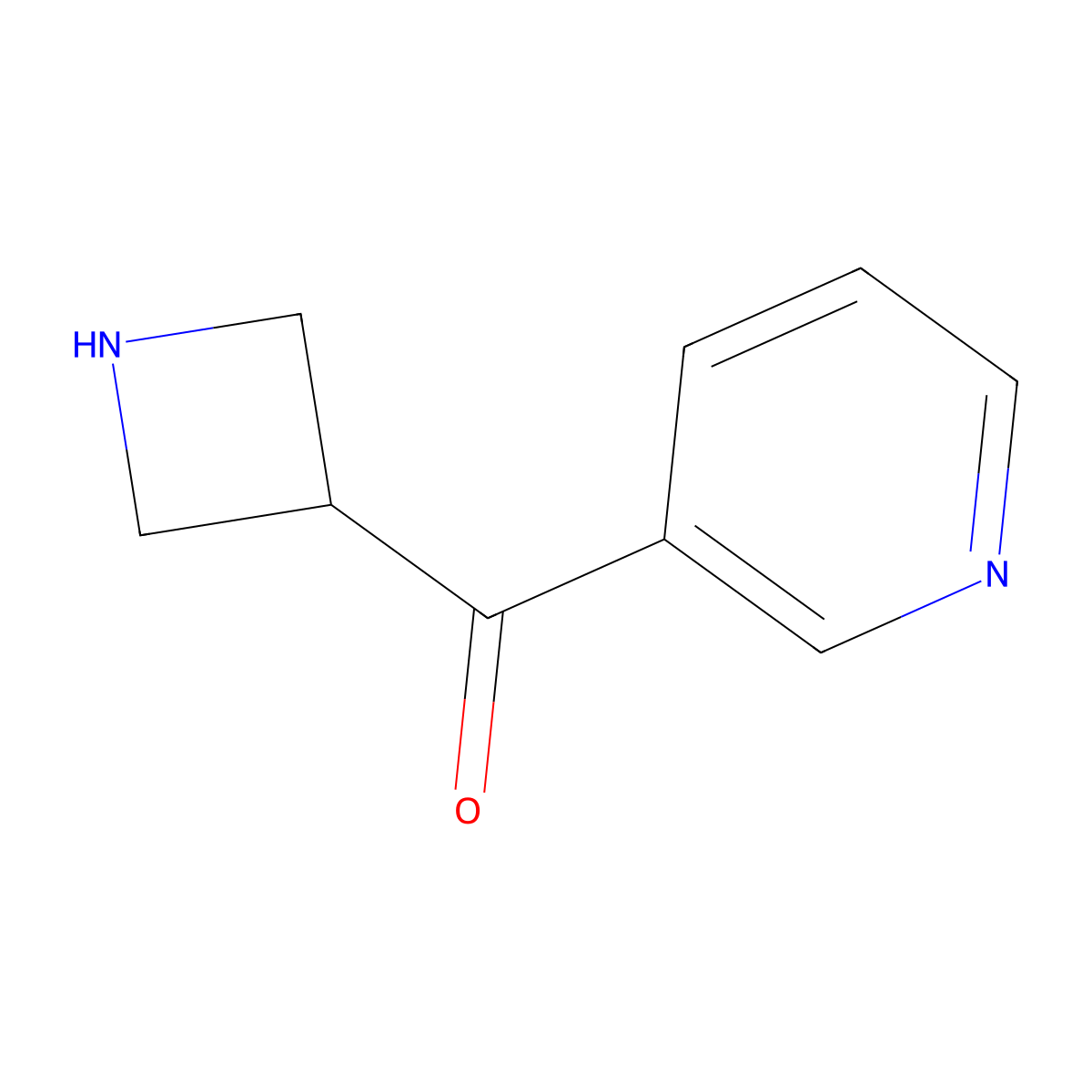 3-(Azetidine-3-carbonyl)pyridine molecular structure, CAS 1600966-90-2