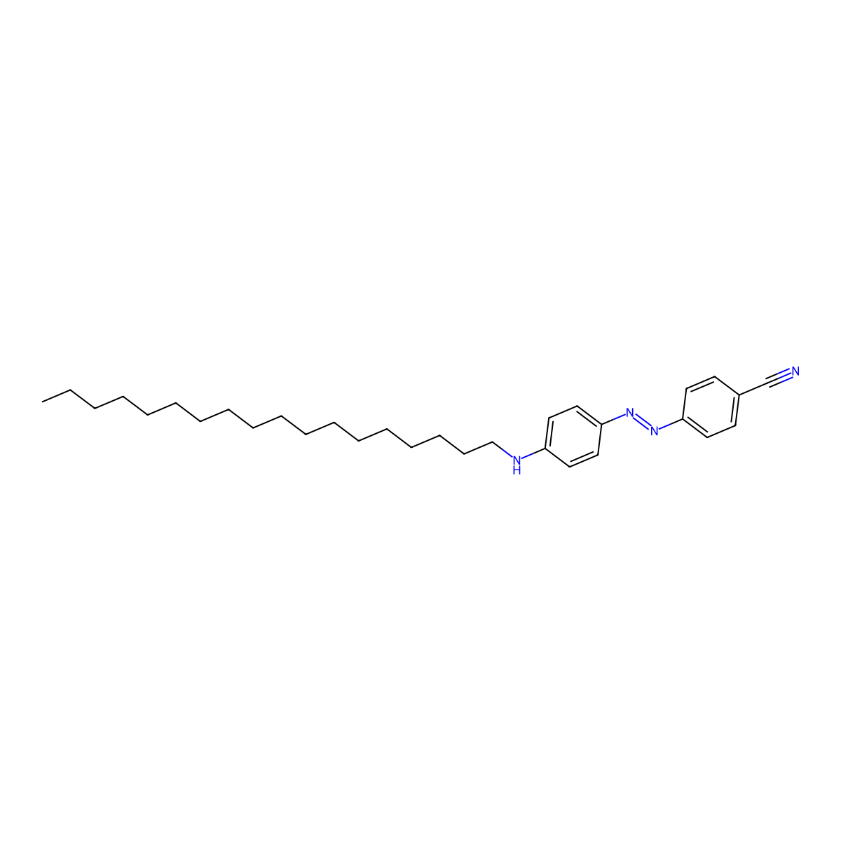 4-{[4-(Octadecylamino)phenyl]diazenyl}benzenecarbonitrile molecular structure, CAS 160098-72-6