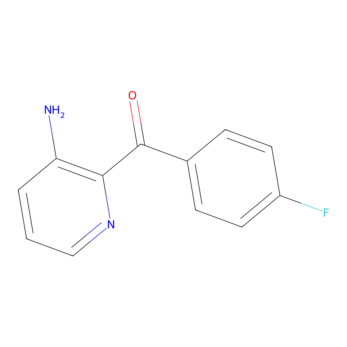 2-(4-Fluorobenzoyl)pyridin-3-amine molecular structure, CAS 1600982-28-2