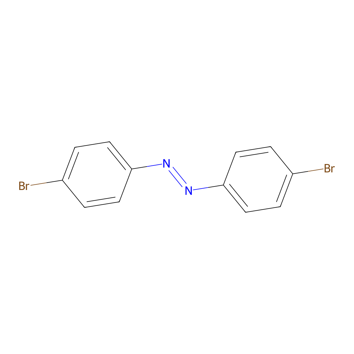 4,4'-Dibromoazobenzene molecular structure, CAS 1601-98-5