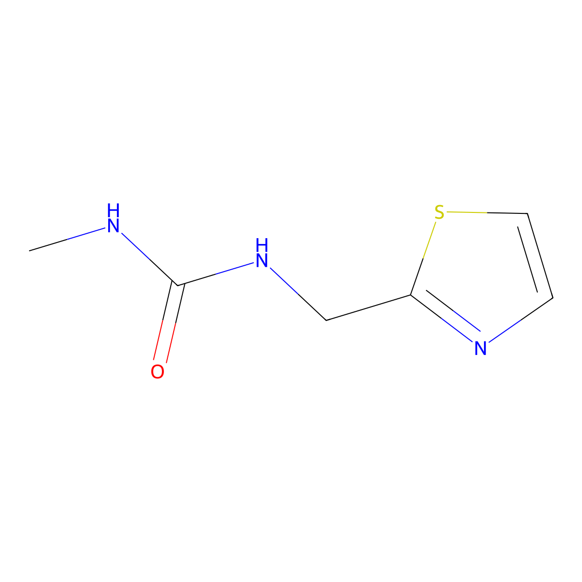 3-Methyl-1-[(1,3-thiazol-2-yl)methyl]urea molecular structure, CAS 1601045-72-0