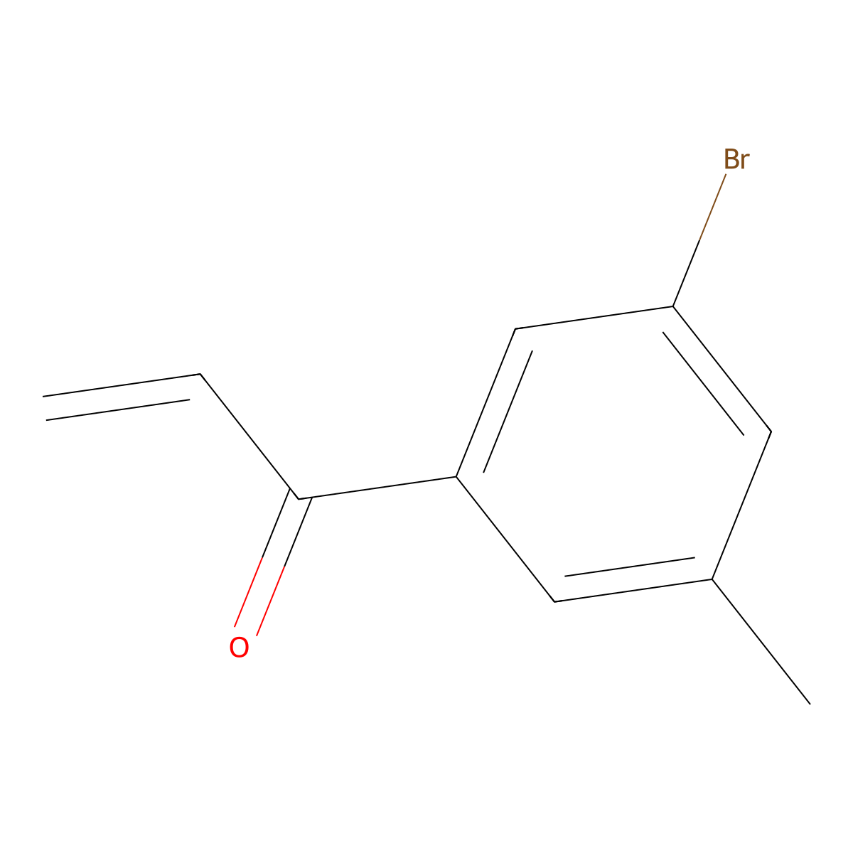 1-(3-Bromo-5-methylphenyl)prop-2-en-1-one molecular structure, CAS 1601057-84-4