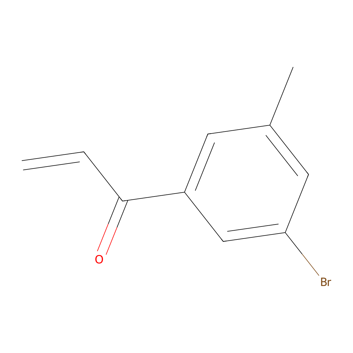 1-(3-Bromo-5-methylphenyl)prop-2-en-1-one molecular structure, CAS 1601057-84-4
