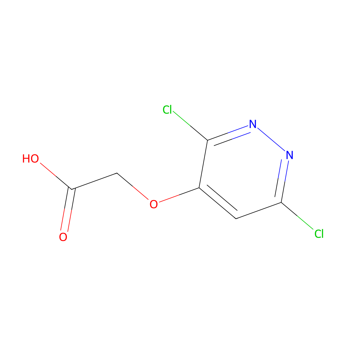 2-[(3,6-Dichloropyridazin-4-yl)oxy]acetic acid molecular structure, CAS 1601075-49-3