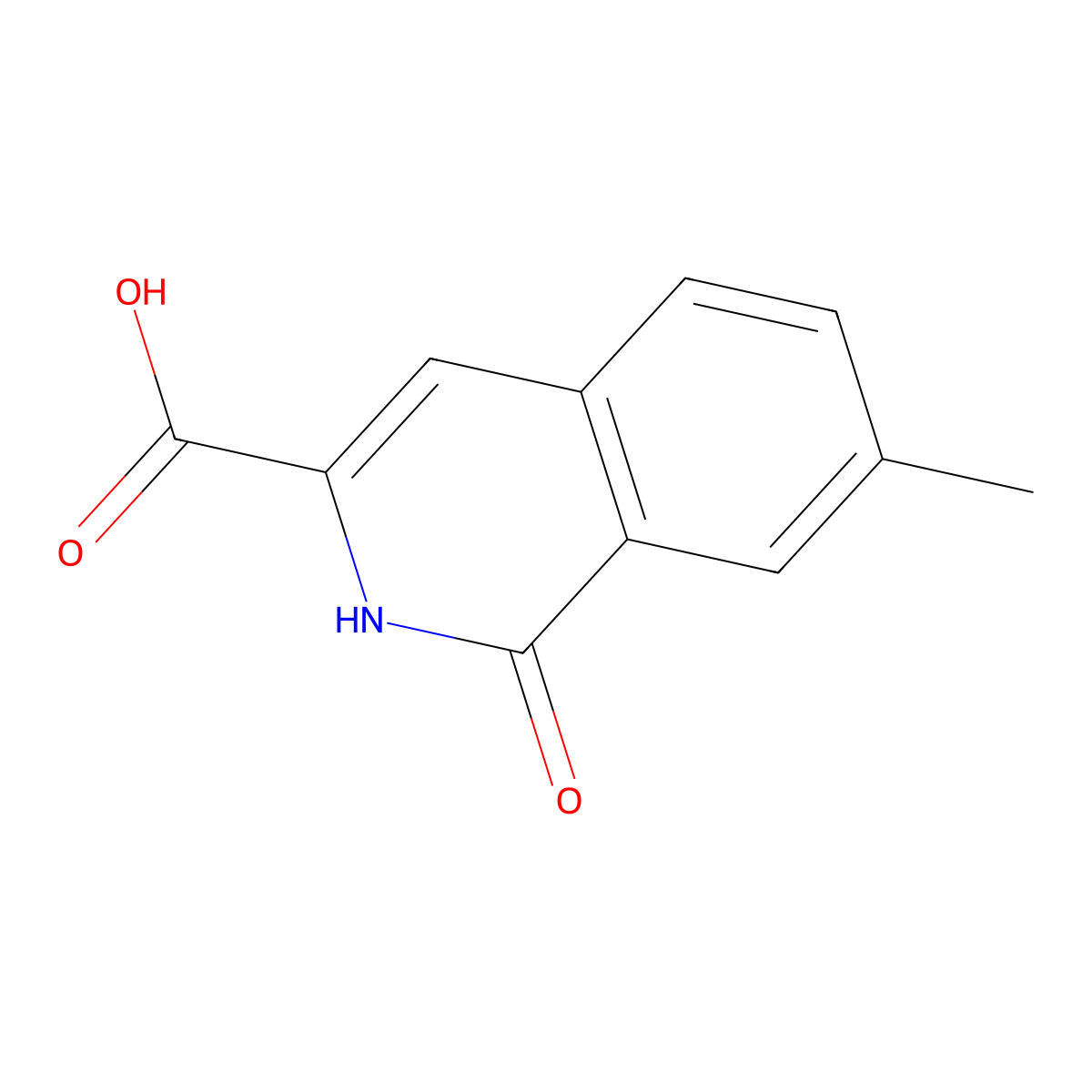 7-Methyl-1-oxo-1,2-dihydroisoquinoline-3-carboxylic acid molecular structure, CAS 1601086-05-8