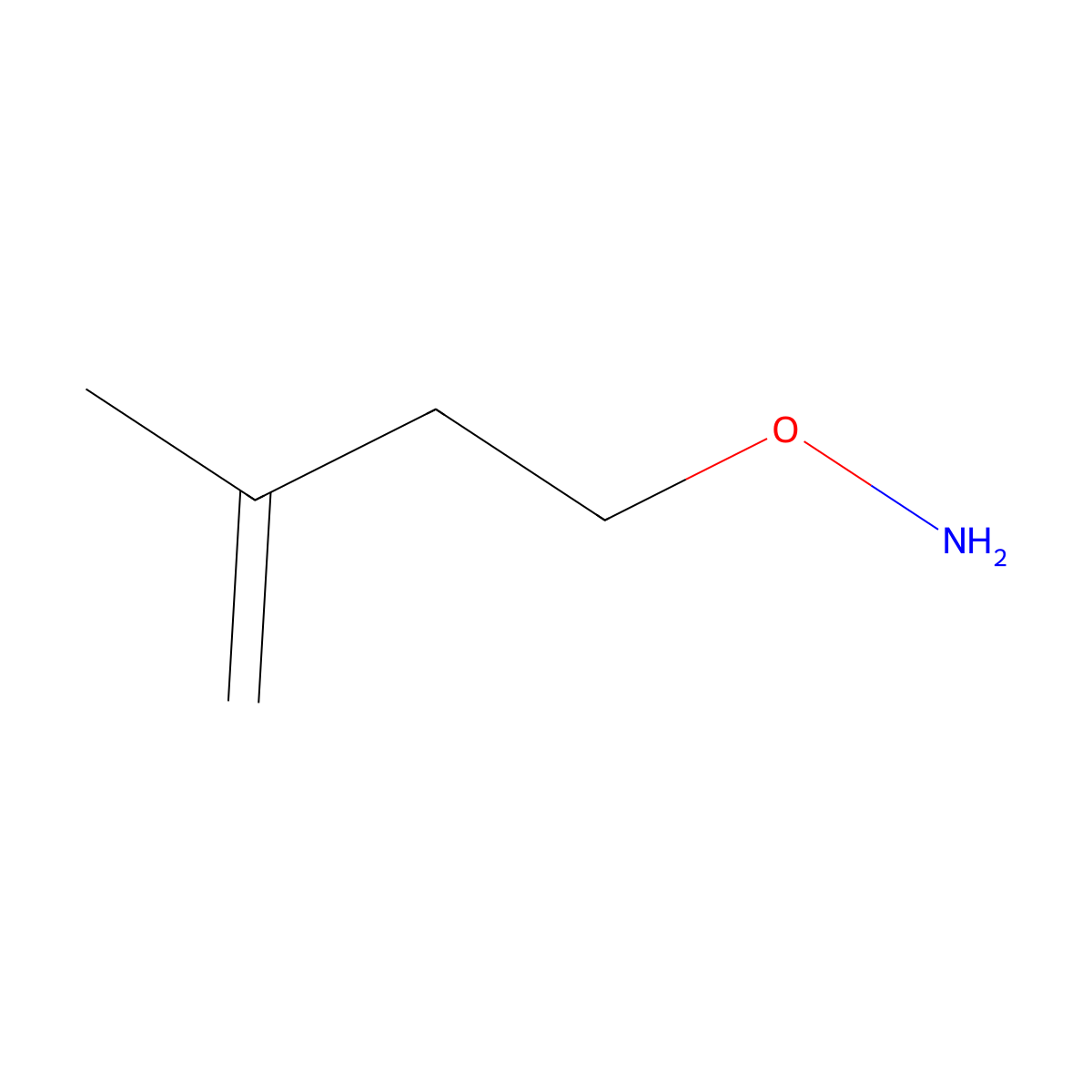 O-(3-methylbut-3-en-1-yl)hydroxylamine molecular structure, CAS 1601093-29-1