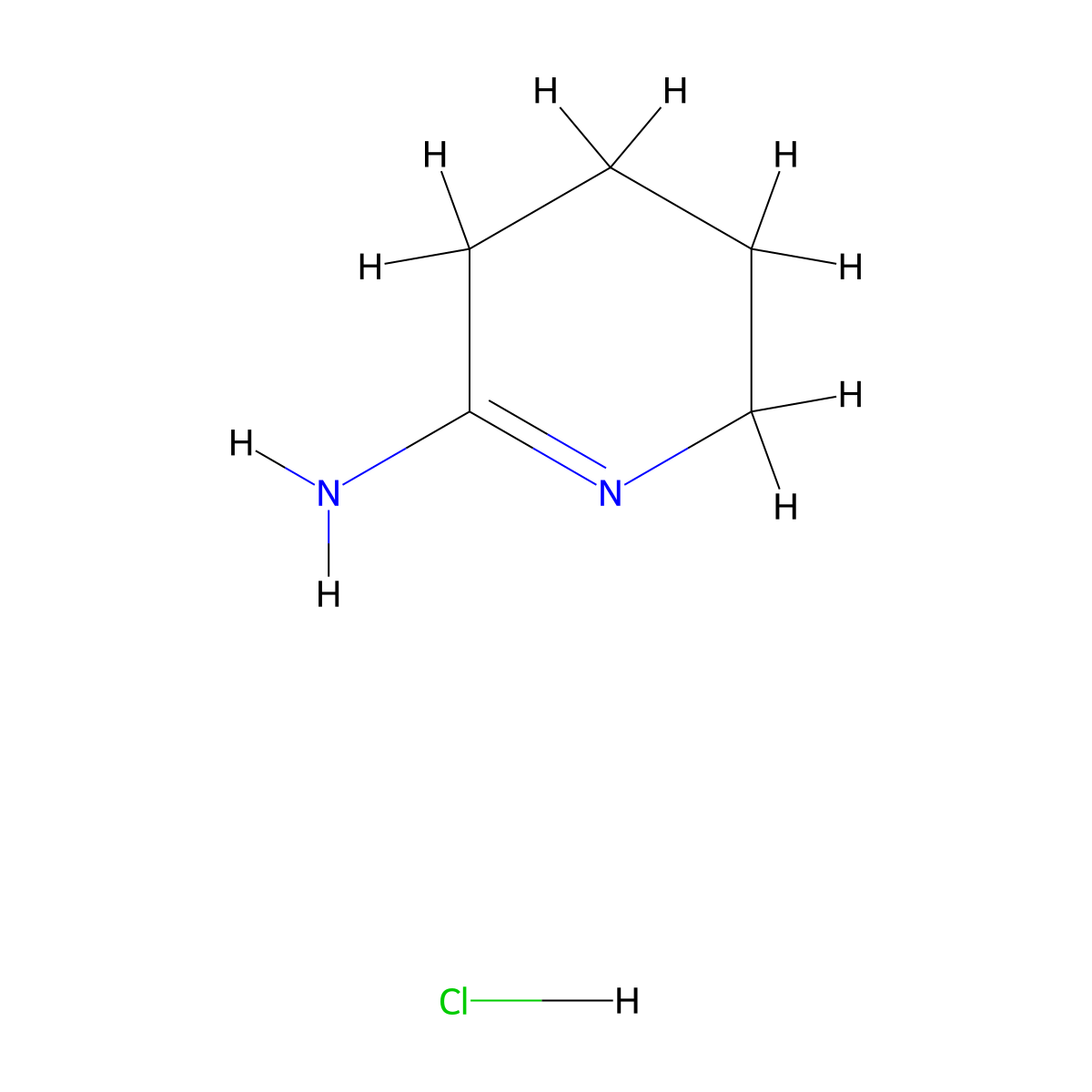2-Amino-3,4,5,6-tetrahydropyridine molecular structure, CAS 16011-96-4