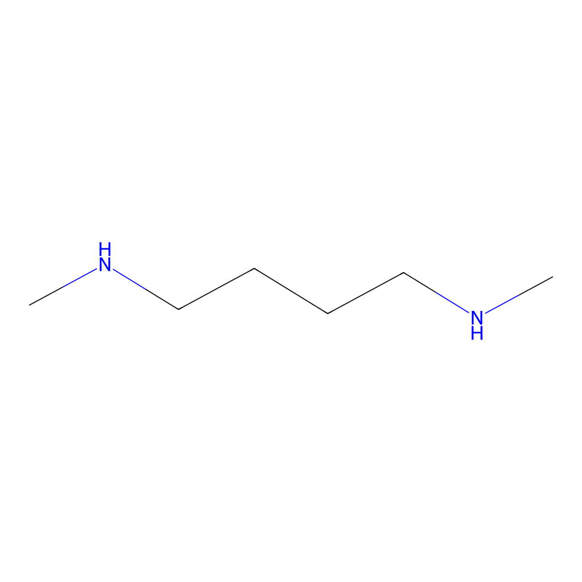N,N'-Dimethylputrescine molecular structure, CAS 16011-97-5