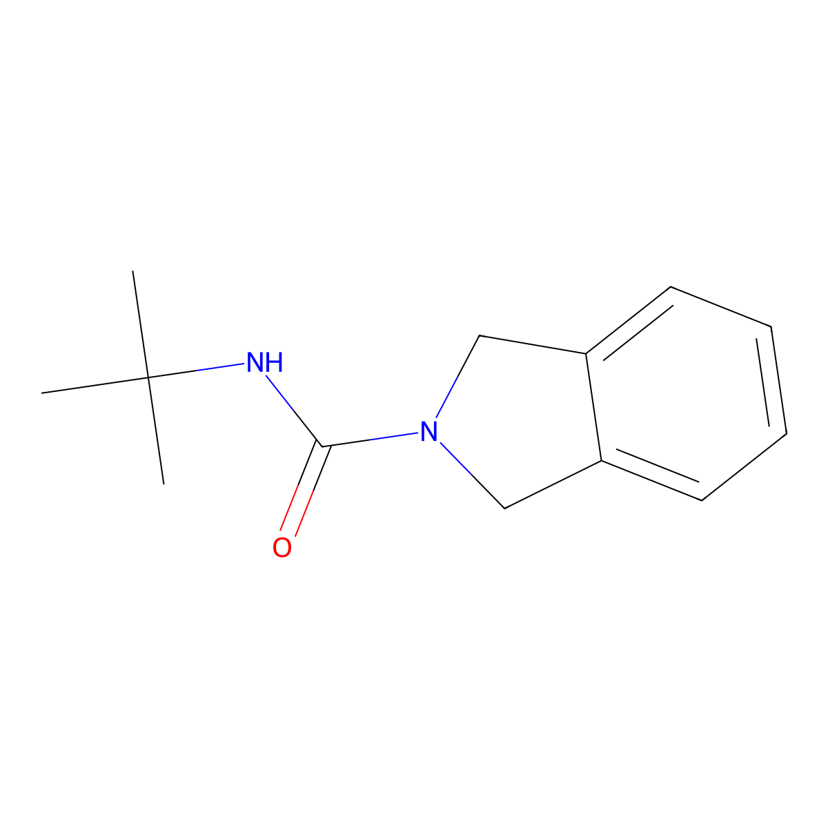 N-tert-butyl-2,3-dihydro-1H-isoindole-2-carboxamide molecular structure, CAS 1601114-71-9