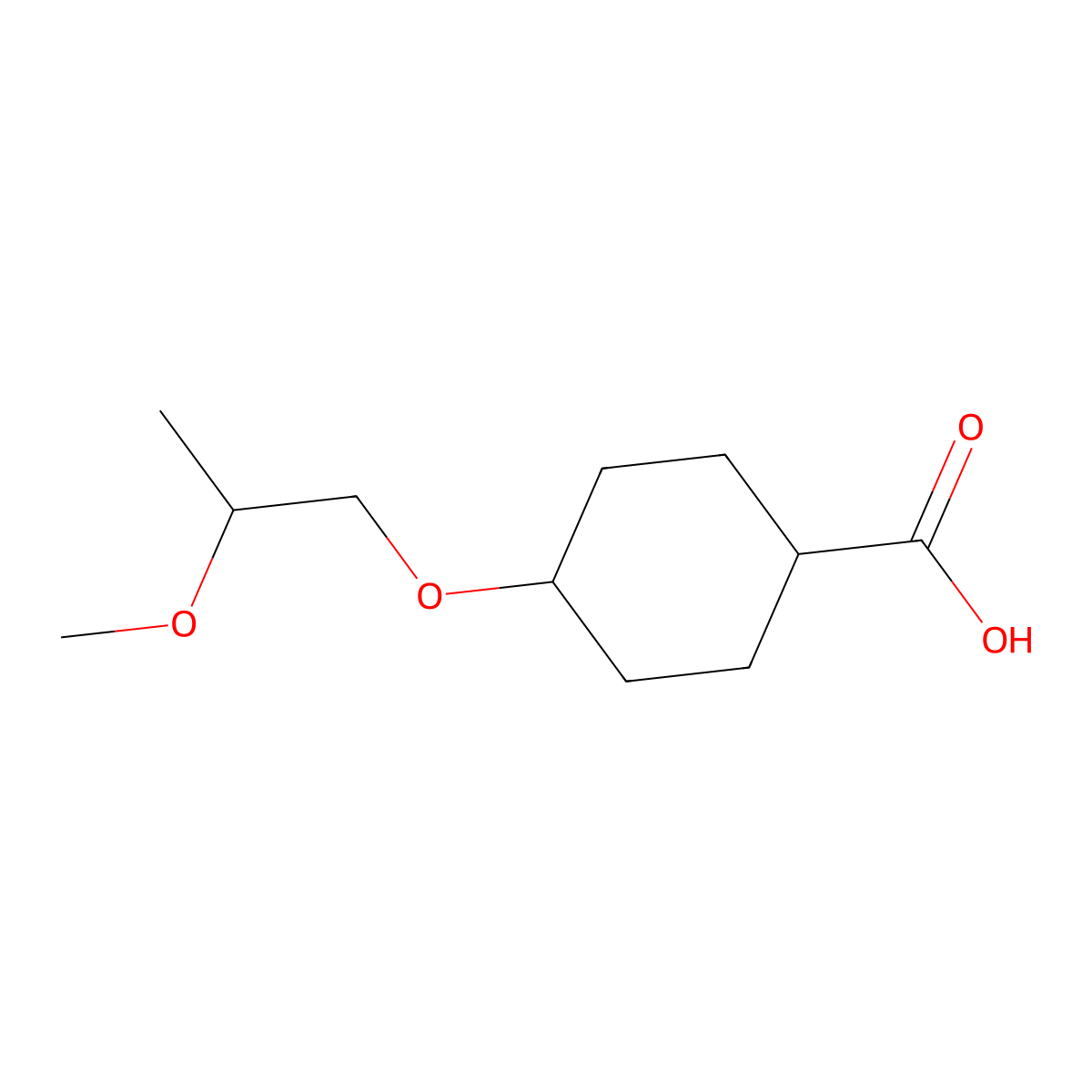 4-(2-Methoxypropoxy)cyclohexane-1-carboxylic acid molecular structure, CAS 1601118-72-2