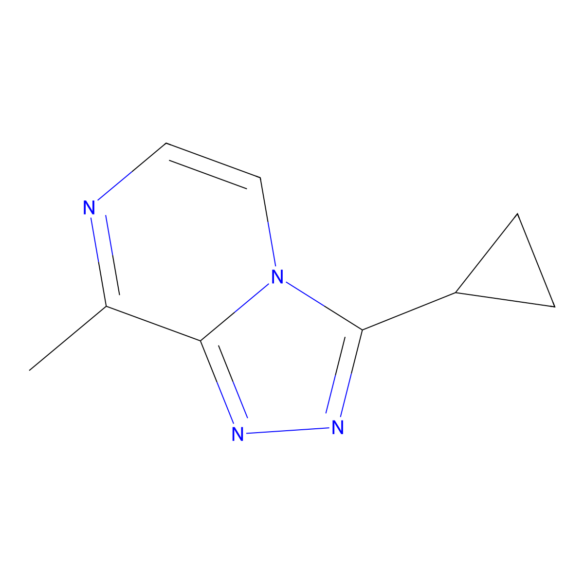 3-Cyclopropyl-8-methyl-[1,2,4]triazolo[4,3-a]pyrazine molecular structure, CAS 1601230-85-6