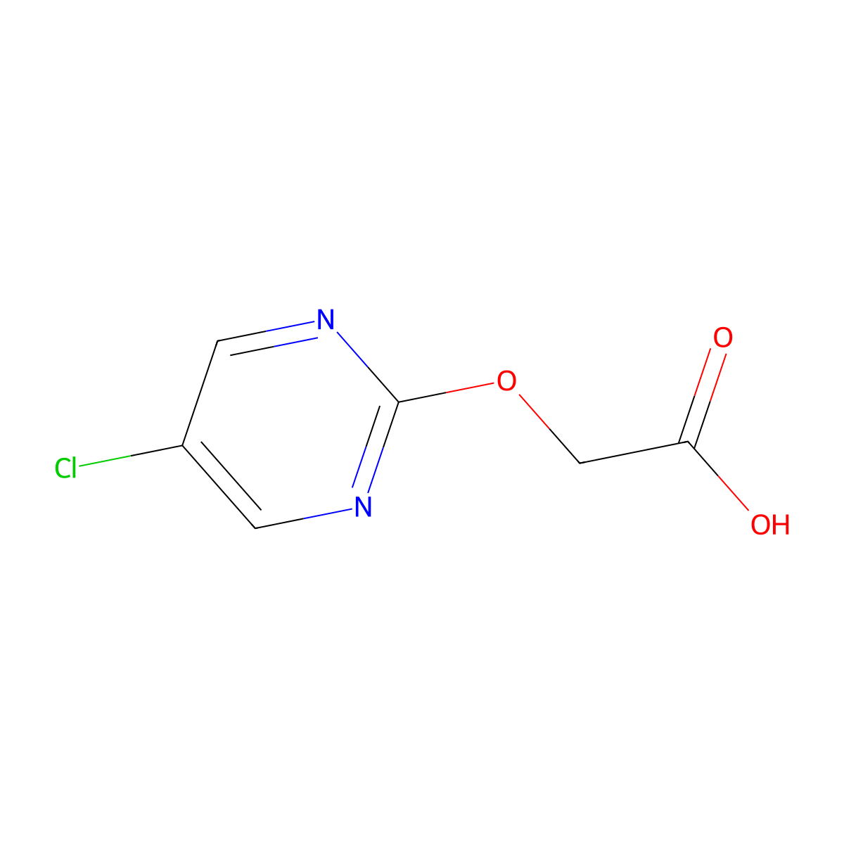 2-[(5-Chloropyrimidin-2-yl)oxy]acetic acid molecular structure, CAS 1601234-45-0