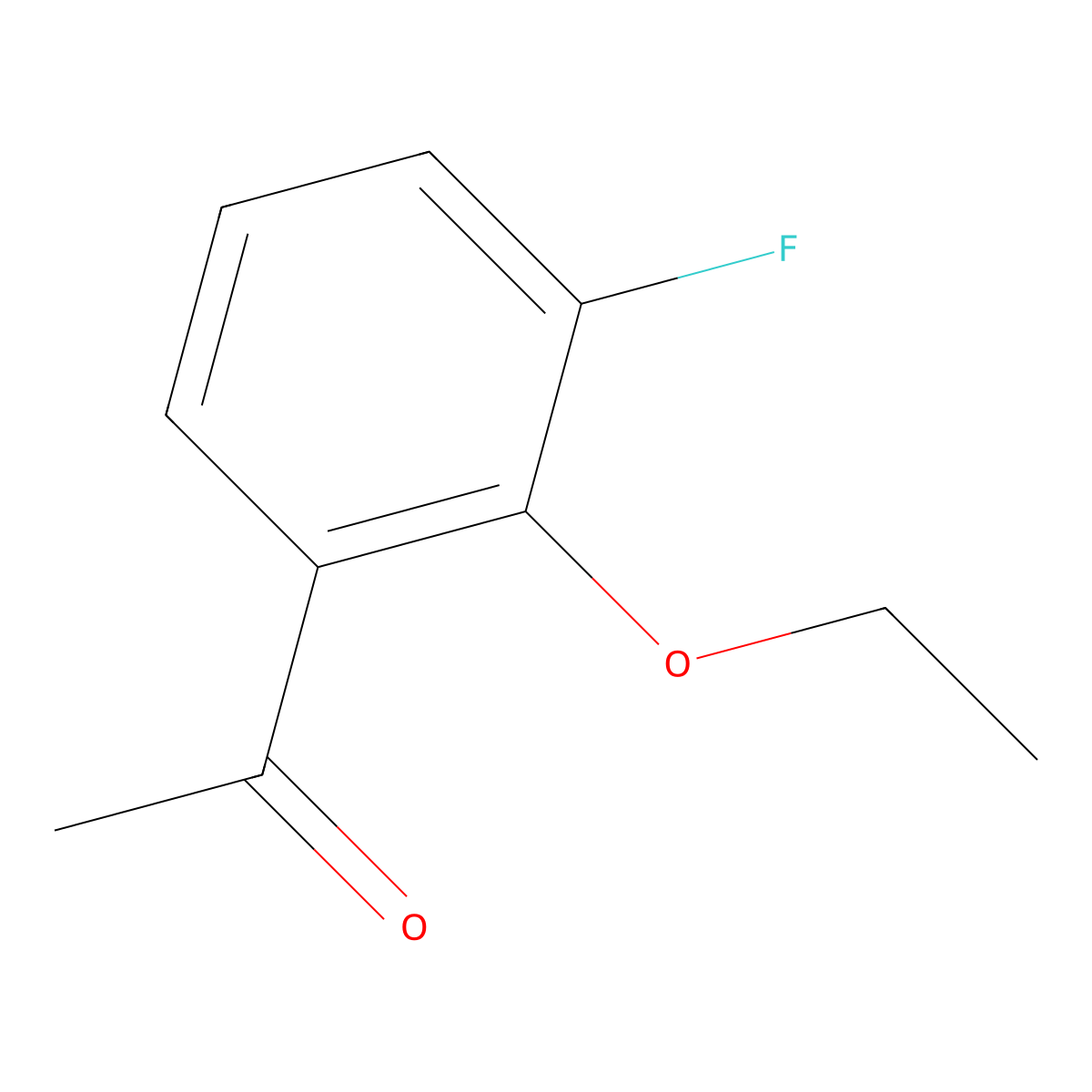 1-(2-Ethoxy-3-fluorophenyl)ethanone molecular structure, CAS 1601269-10-6