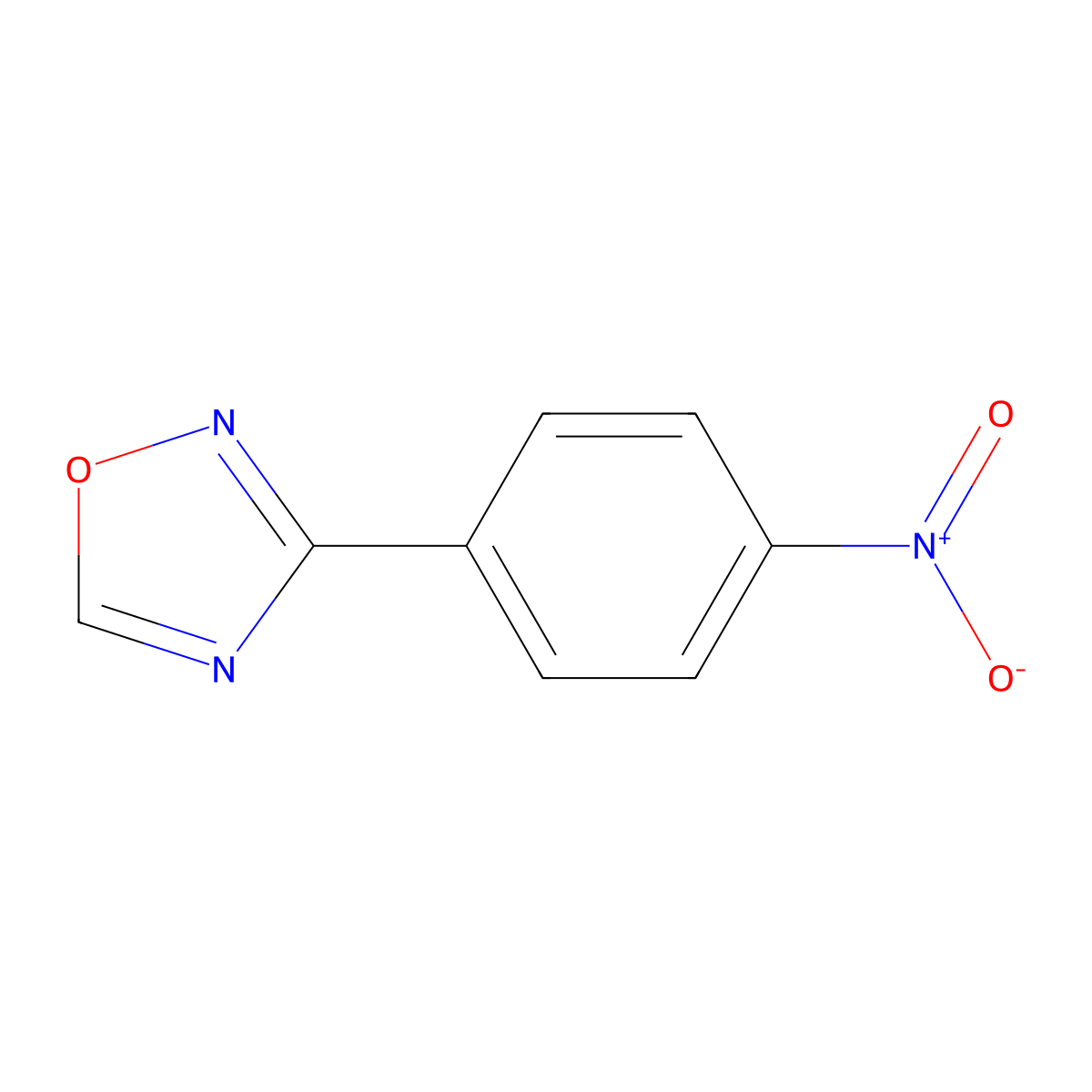3-(4-Nitrophenyl)-1,2,4-oxadiazole molecular structure, CAS 16013-14-2