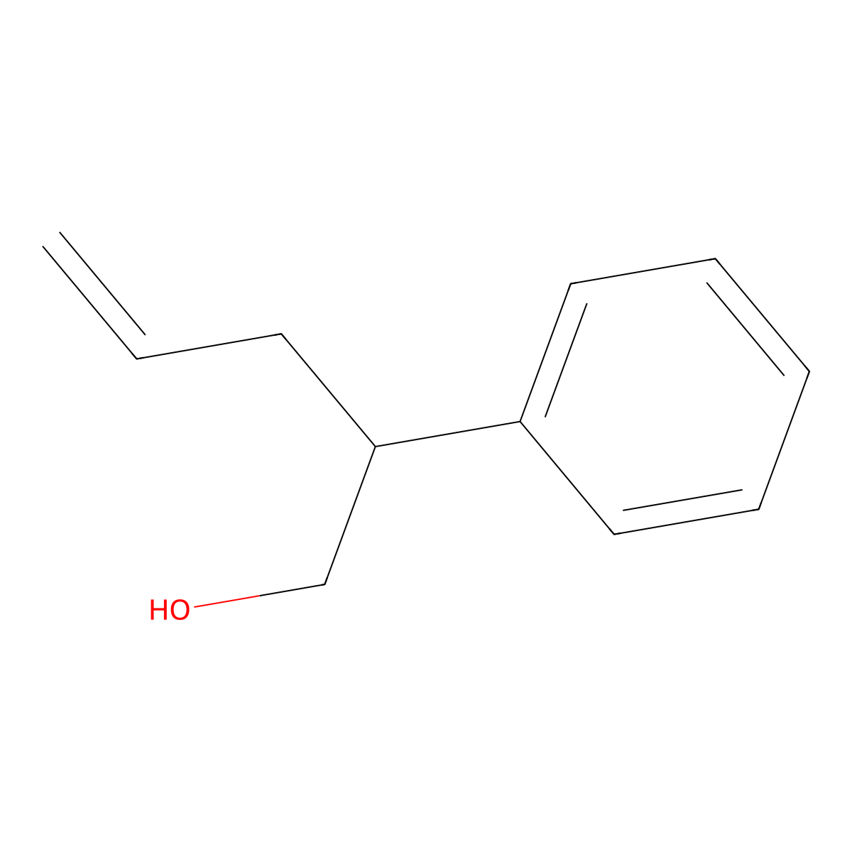 2-Phenylpent-4-en-1-ol molecular structure, CAS 16014-71-4