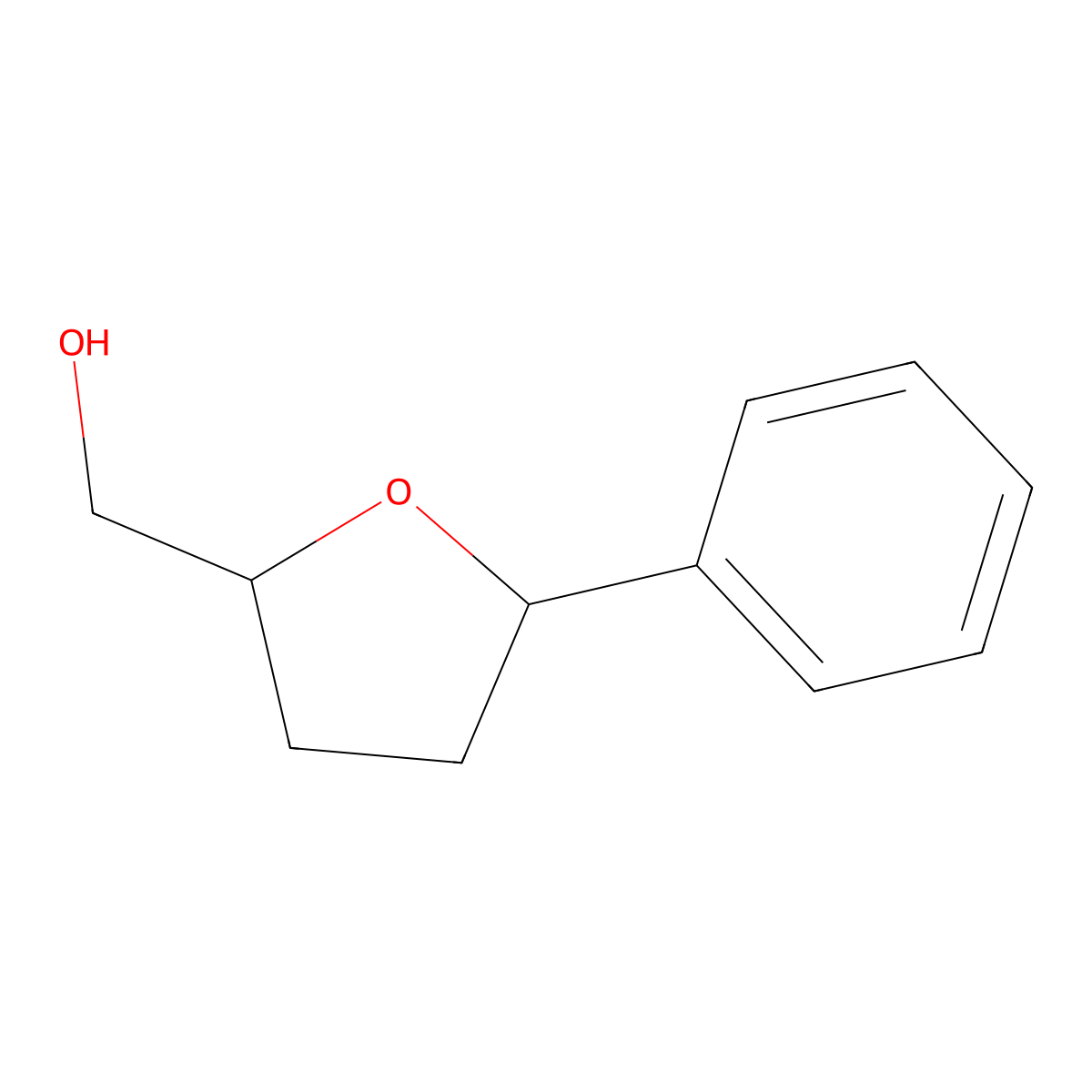 (5-Phenyloxolan-2-yl)methanol molecular structure, CAS 16014-91-8