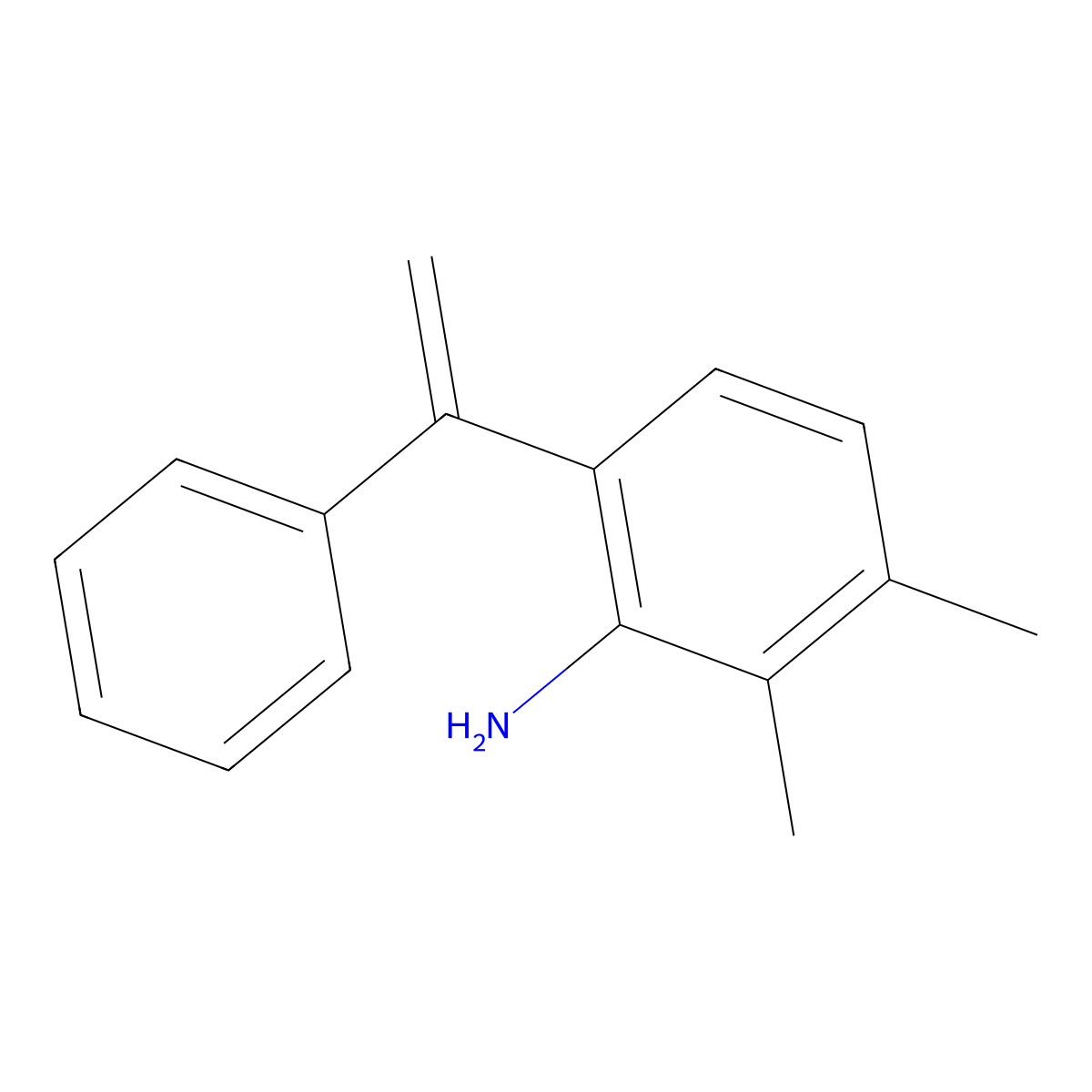 2,3-Dimethyl-6-(1-phenylethenyl)aniline molecular structure, CAS 1601456-09-0