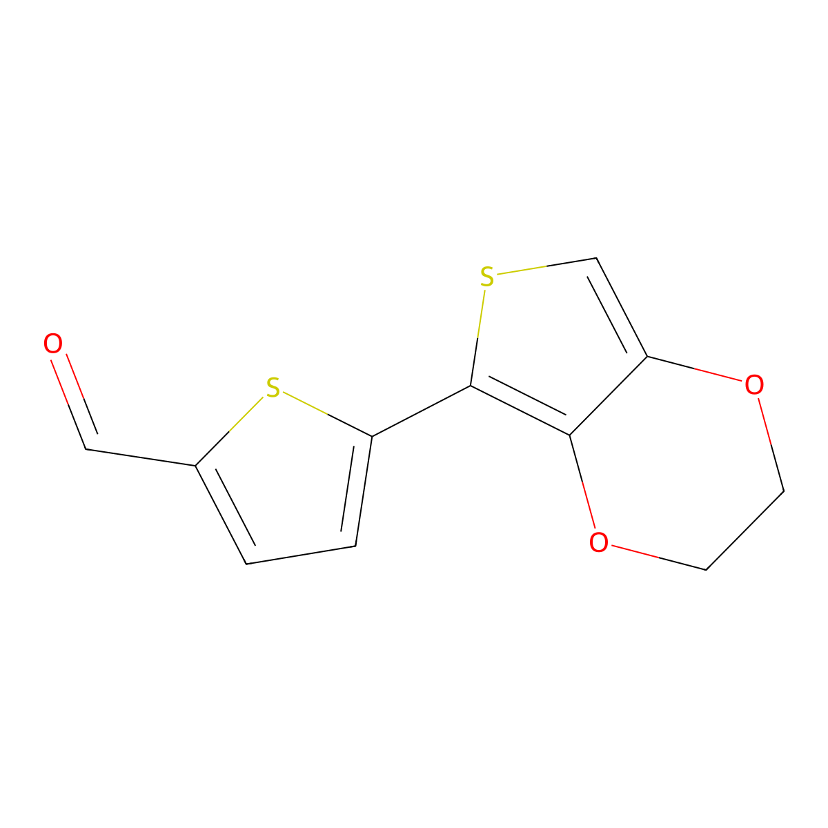 5-(2,3-Dihydrothieno[3,4-b]-1,4-dioxin-5-yl)-2-thiophenecarboxaldehyde molecular structure, CAS 1601474-21-8