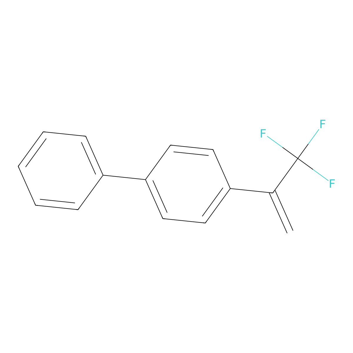 4-[1-(Trifluoromethyl)ethenyl]biphenyl molecular structure, CAS 1601477-35-3