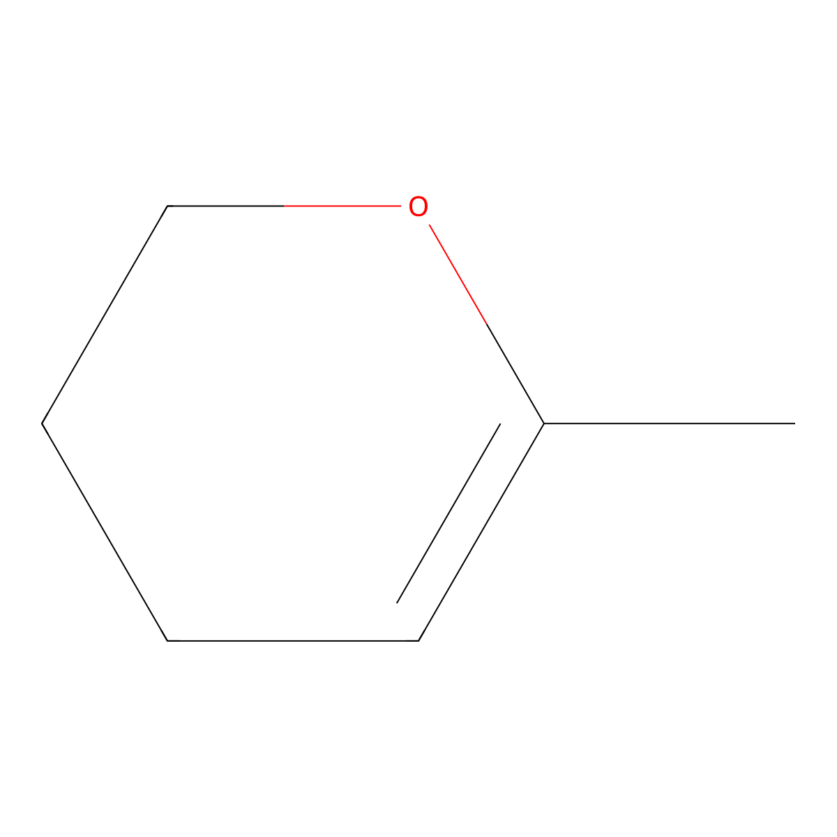 2H-Pyran, 3,4-dihydro-6-methyl- molecular structure, CAS 16015-11-5