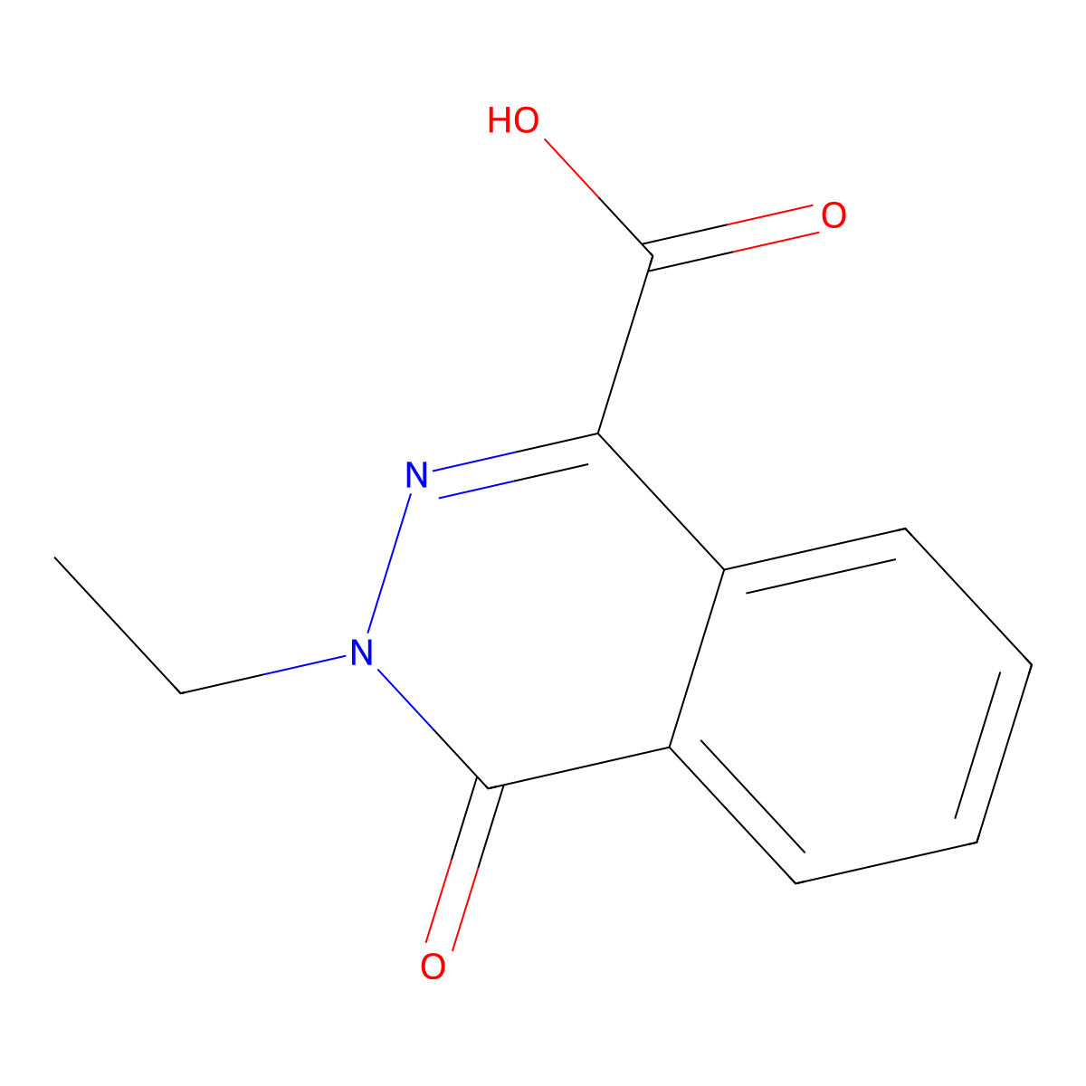 3-Ethyl-4-oxo-3,4-dihydrophthalazine-1-carboxylic acid molecular structure, CAS 16015-48-8