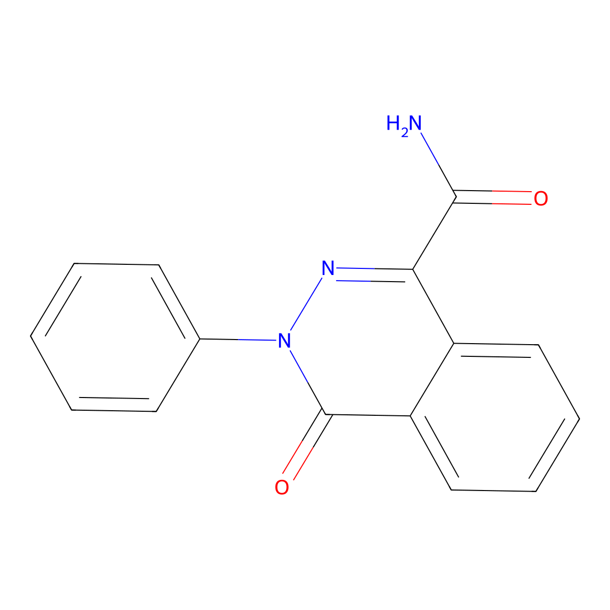 4-Oxo-3-phenyl-3,4-dihydro-1-phthalazinecarboxamide molecular structure, CAS 16015-58-0