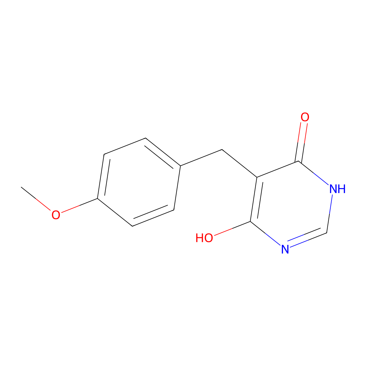 5-(4-Methoxybenzyl)-4,6-pyrimidinediol molecular structure, CAS 16015-98-8