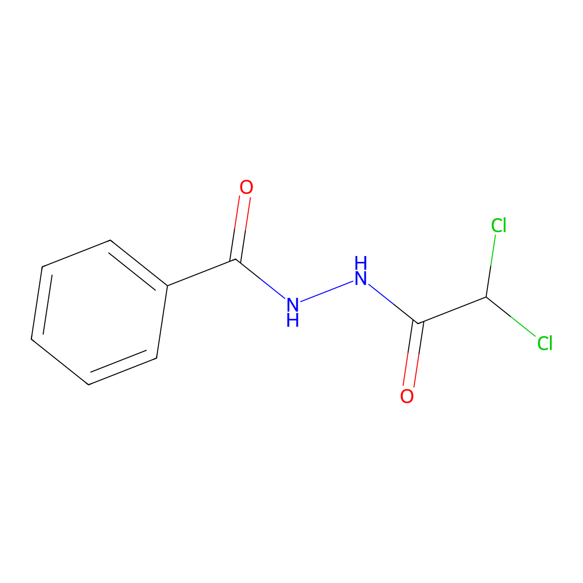 N'-(2,2-dichloroacetyl)benzohydrazide molecular structure, CAS 160152-04-5