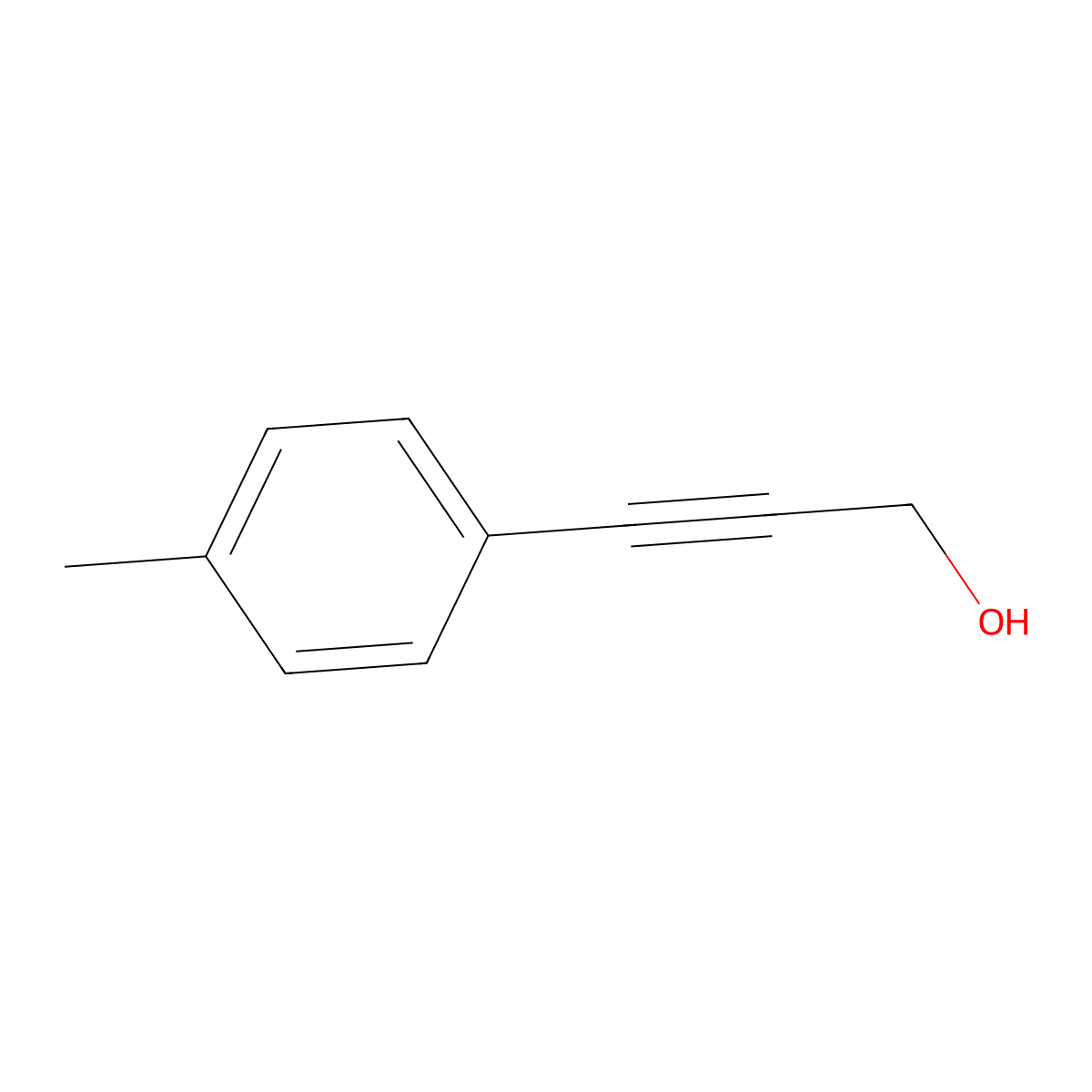 3-(4-Methylphenyl)prop-2-yn-1-ol molecular structure, CAS 16017-24-6