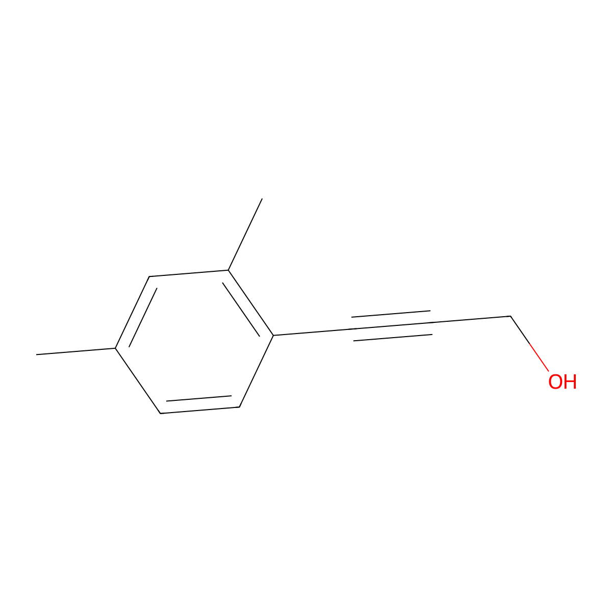 3-(2,4-Dimethylphenyl)prop-2-yn-1-ol molecular structure, CAS 16017-31-5