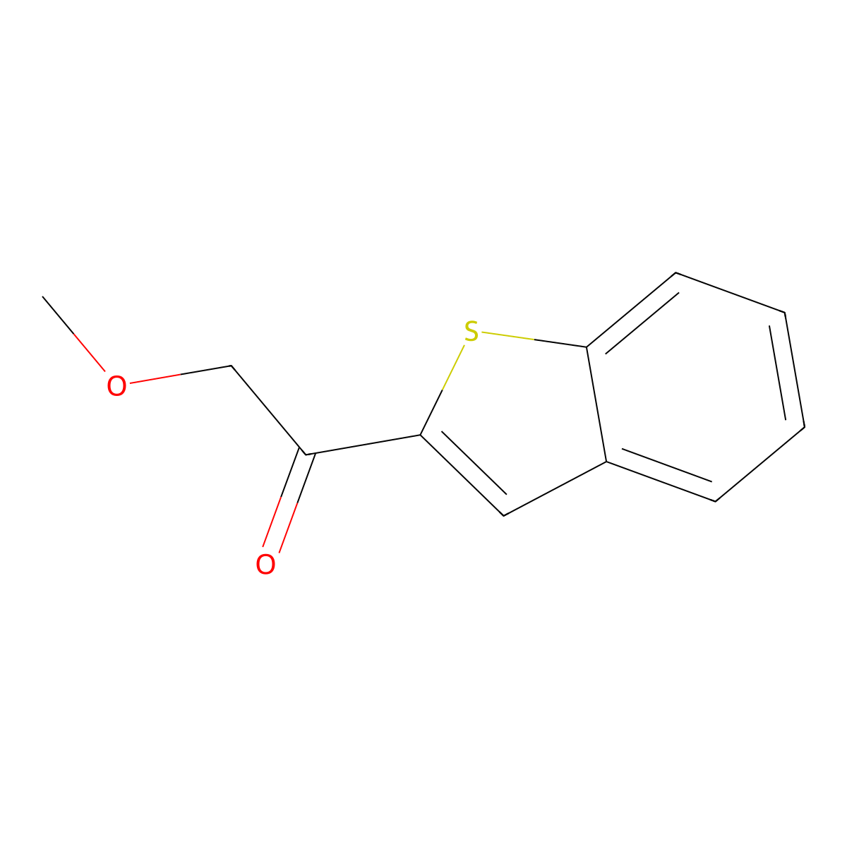 1-(1-Benzothiophen-2-yl)-2-methoxyethan-1-one molecular structure, CAS 1601711-22-1