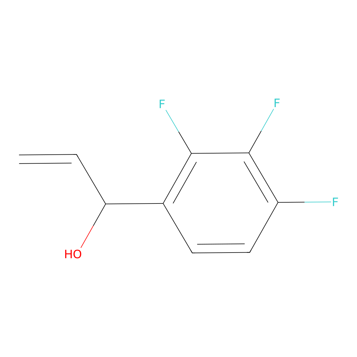 1-(2,3,4-Trifluorophenyl)prop-2-en-1-ol molecular structure, CAS 1601766-66-8