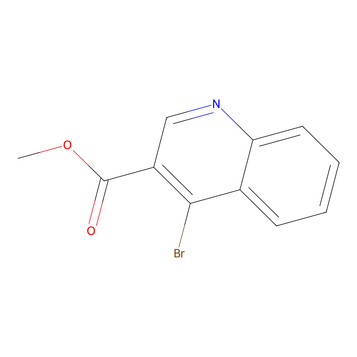 Methyl 4-bromoquinoline-3-carboxylate molecular structure, CAS 1601779-23-0