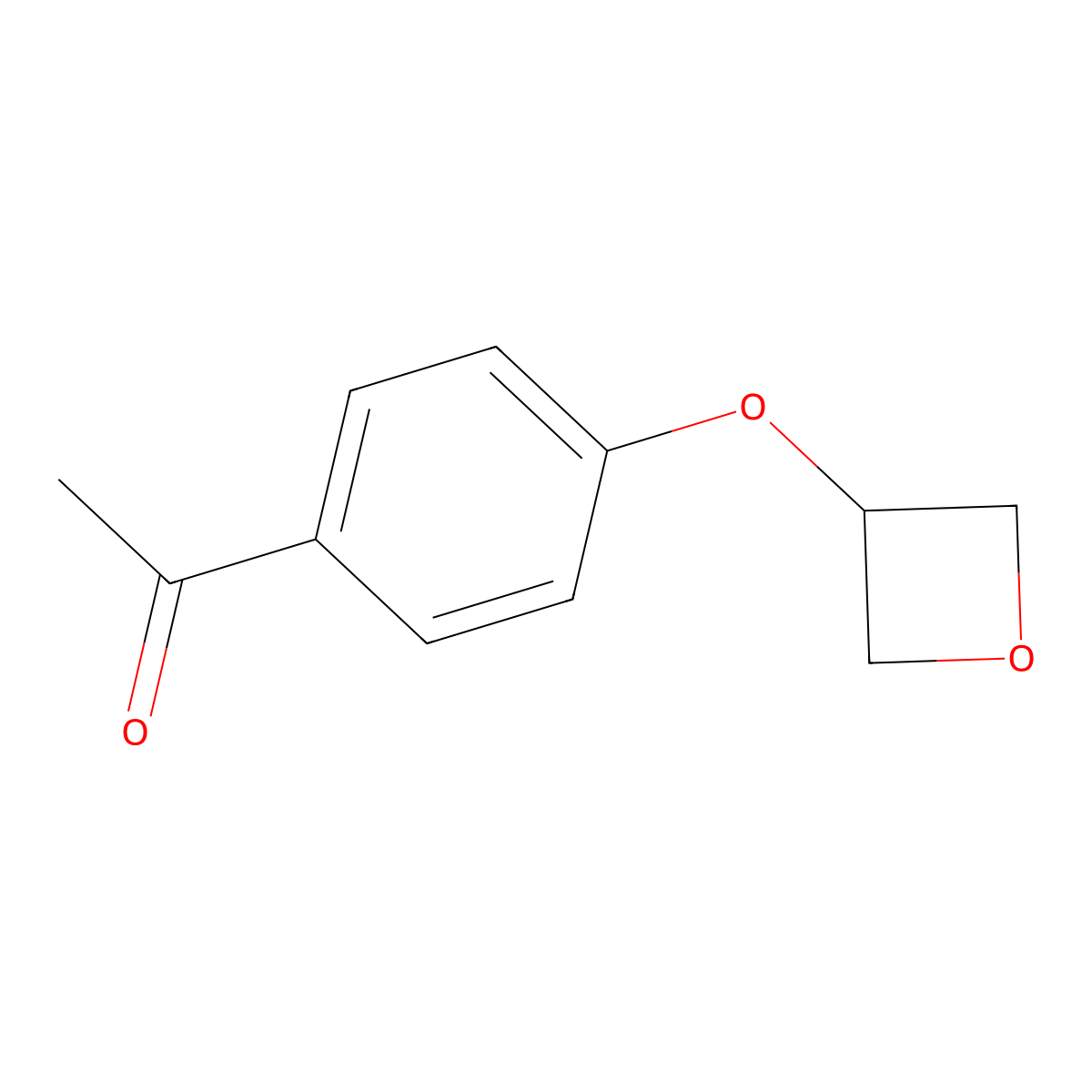 1-[4-(Oxetan-3-yloxy)-phenyl]-ethanone molecular structure, CAS 1601779-56-9