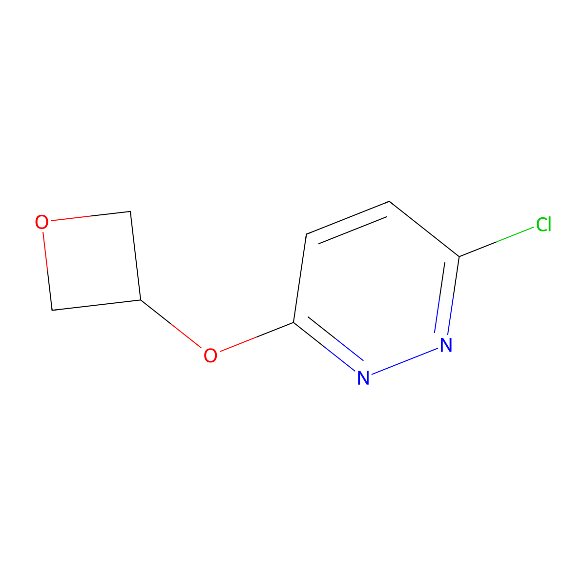 3-Chloro-6-(oxetan-3-yloxy)pyridazine molecular structure, CAS 1601827-79-5