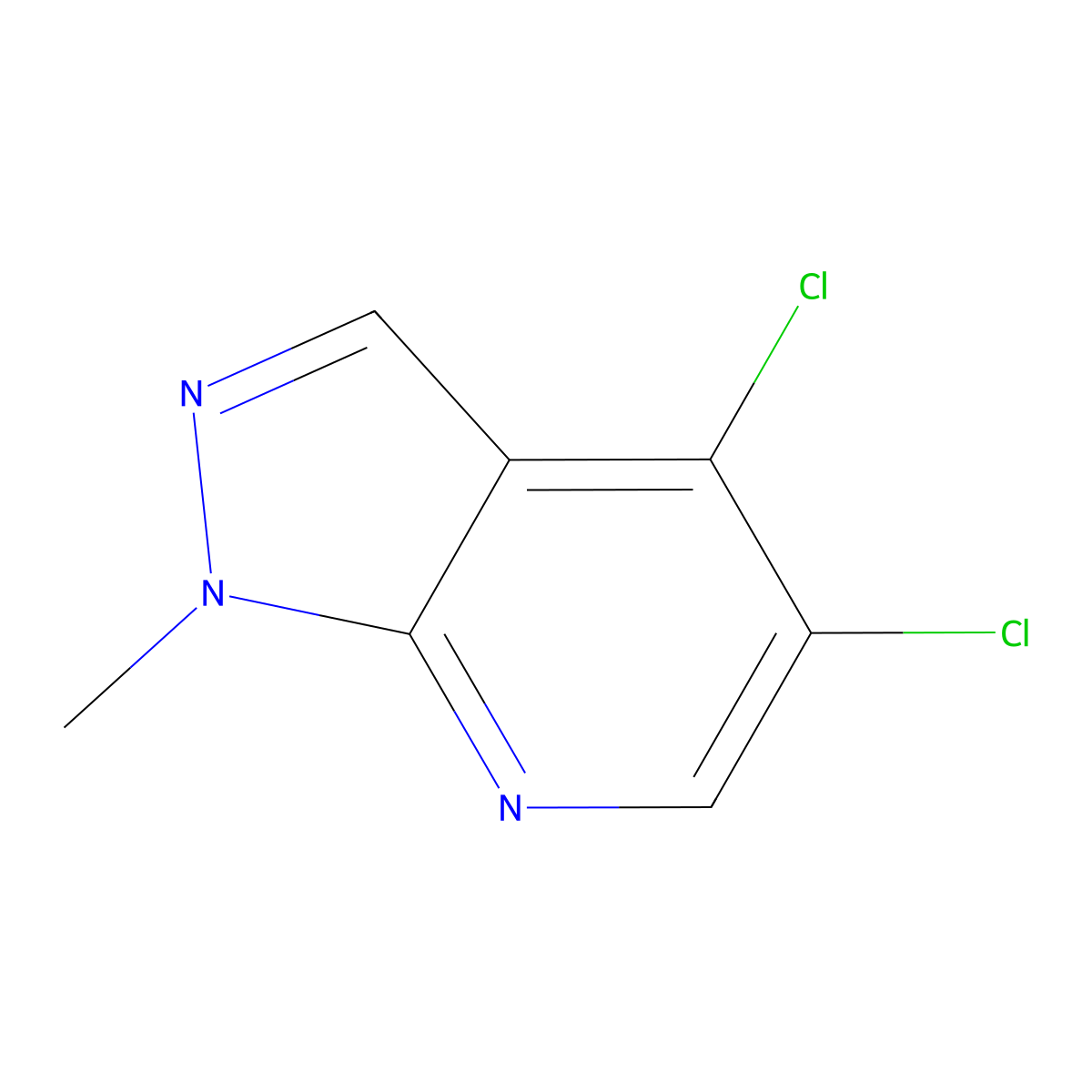 4,5-Dichloro-1-methyl-pyrazolo[3,4-b]pyridine molecular structure, CAS 1601850-48-9