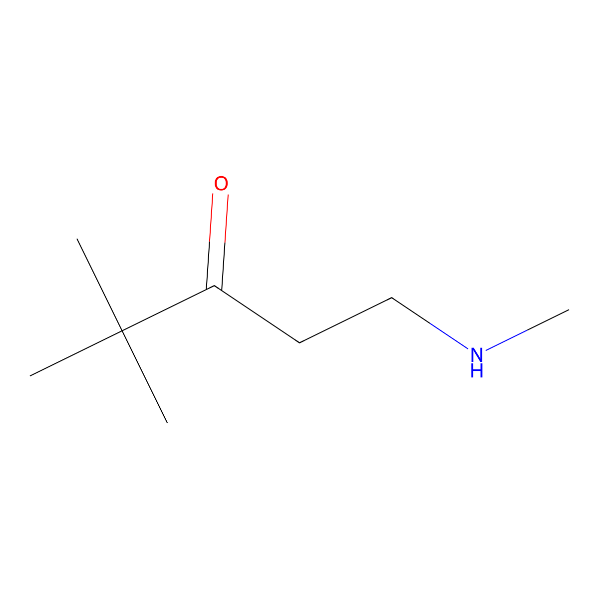4,4-Dimethyl-1-(methylamino)pentan-3-one molecular structure, CAS 1601859-66-8