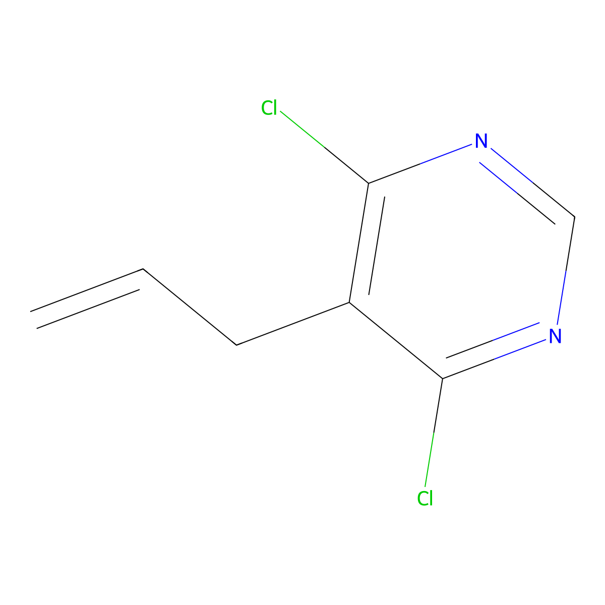 5-Allyl-4,6-dichloropyrimidine molecular structure, CAS 16019-31-1