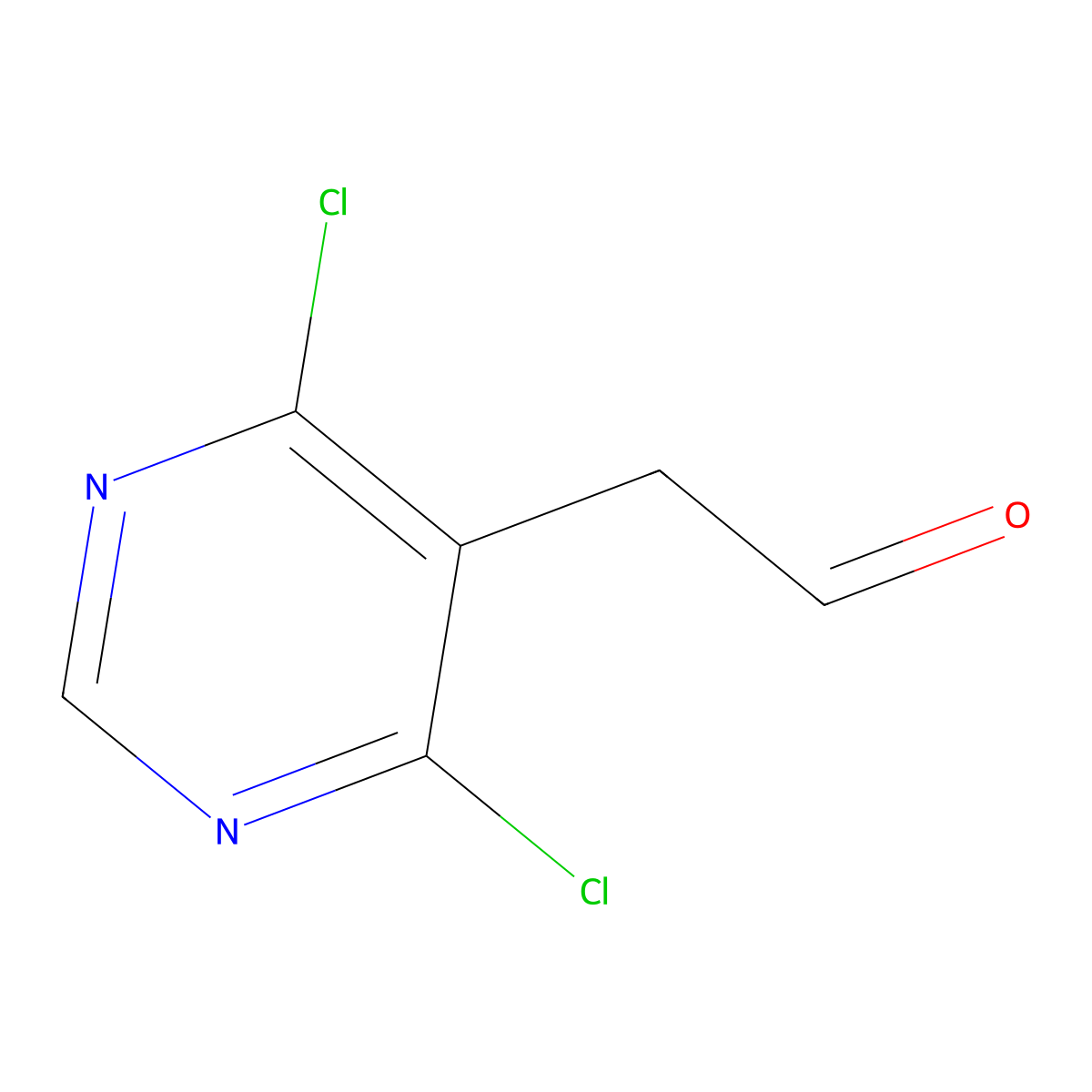 (4,6-Dichloropyrimidin-5-yl)acetaldehyde molecular structure, CAS 16019-33-3